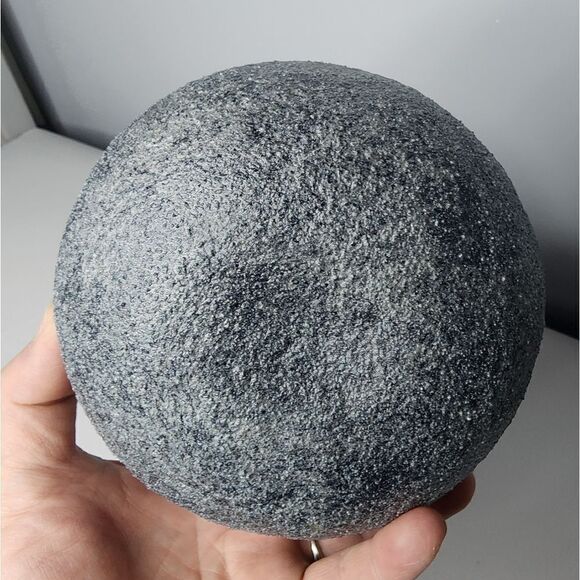 Handmade BOHO Carved Embellished Black Gourd Decorative Vase Tabletop Decor - Picture 4 of 5